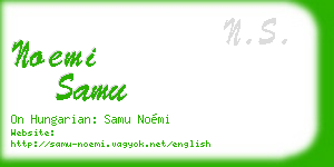 noemi samu business card